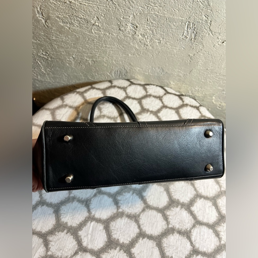 COACH Black Leather Handbag EUC - Picture 14 of 16